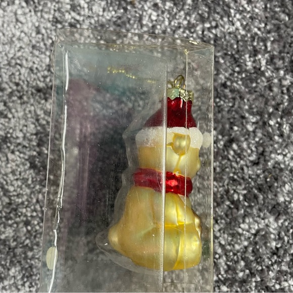 Vintage Handblown Mercury Glass Teddy Bear Christmas Ornament 3” New - Picture 4 of 5